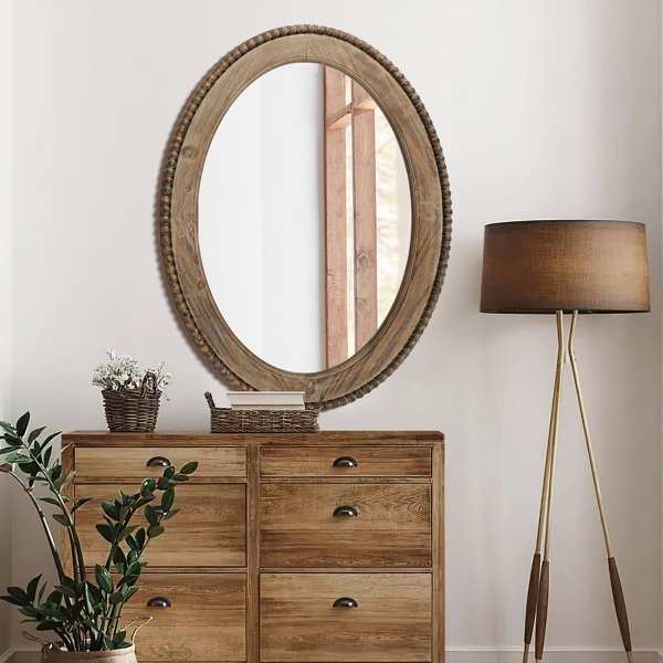 Dakota Fields Lynwood Oval Wood Wall Mirror & Reviews Wayfair Canada